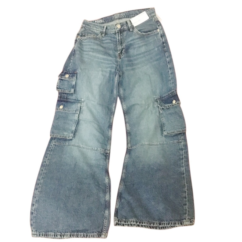 ARIZONA Low Rise Baggy Cargo Jeans